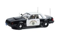 Форд Ford Mustang SSP Police ’California Highway Patrol’ 1982 США Greenlight 1:18 13600, масштабная модель, scale18