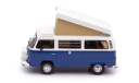 Фольксваген VW Volkswagen T2 Westfalia Кэмпер с подъемной крышей 1978 IXO 1:43 CLC502, масштабная модель, scale43