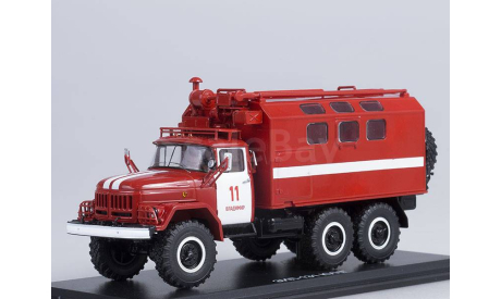 Зил 131 6х6 Кунг Пожарный 1986 СССР SSM 1:43 SSM1102, масштабная модель, scale43