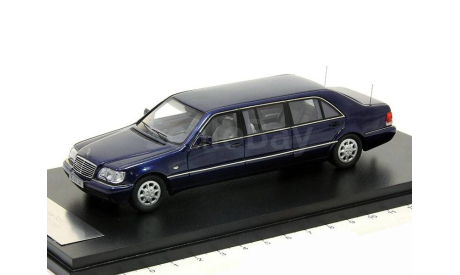 лимузин Мерседес Бенц Mercedes Benz S600 Pullmann W140 1998 Neo 1:43 NEO45360, масштабная модель, Mercedes-Benz, scale43