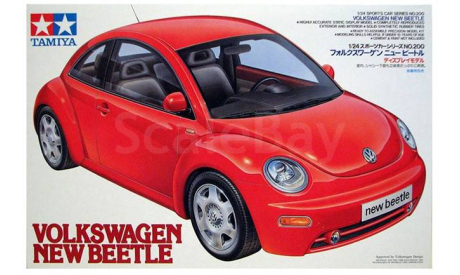 Кит Сборная модель Фольксваген Жук VW Volkswagen New Beetle Tamiya (Япония) 1:24, масштабная модель, scale24