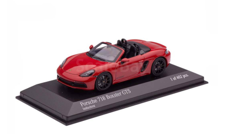 Порше Porsche 718 Boxster GTS (982) 2020 Minichamps 1:43 410069102, масштабная модель, scale43