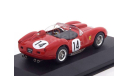 Феррари Ferrari 250 Testa Rossa #14 O. Gendebien P. Hill Le Mans Победитель 1958 IXO 1:43 LM1958, масштабная модель, scale43