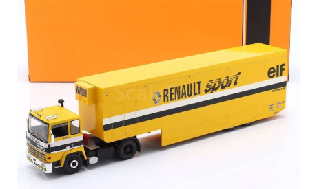 Berliet TR350 Race Transporter + полуприцеп Рено Renault Sport Elf Team F1 1983 IXO 1:43 TTR029, масштабная модель, scale43