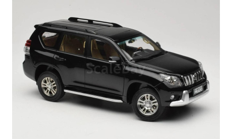 Тойота Toyota Land Cruiser Prado 2009 Черный Paudi models 1:18 Раритет, масштабная модель, scale18