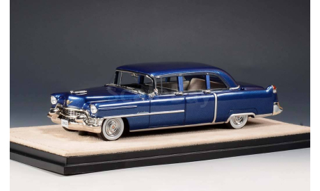 Cadillac Fleetwood 75 Limousine 1955 Blue Metallic USA США GLM Stamp Models 1:43 STM55101, масштабная модель, scale43