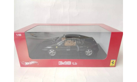 Феррари Ferrari 348 TB 1992 Черный Hot Wheels Elite 1:18 X5481, масштабная модель, 1/18