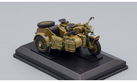 мотоцикл БМВ BMW R75 1942 Великая Отечественная война Cararama Hongwell 1:43, масштабная модель мотоцикла, scale43