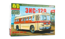 Кит Сборная модель автобус Зис 129 (127) 1960 СССР AVD Models SSM 1:43 4041AVD, масштабная модель, scale43