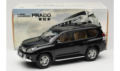 Тойота Toyota Land Cruiser Prado 2009 Черный Paudi models 1:18 Раритет, масштабная модель, scale18