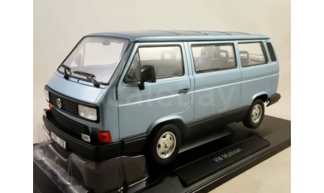 Фольксваген Volkswagen VW T3 Multivan Bus Минивэн 1990 Norev 1:18 188544, масштабная модель, scale18