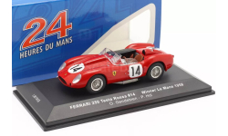 Феррари Ferrari 250 Testa Rossa #14 O. Gendebien P. Hill Le Mans Победитель 1958 IXO 1:43 LM1958