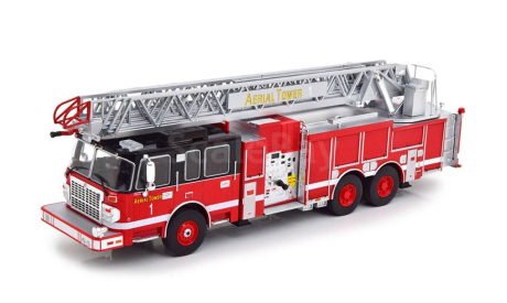тяжелый грузовик Пожарная лестница Smeal 105 Aerial Ladder USA 2015 IXO 1:43 TRF014, масштабная модель, scale43