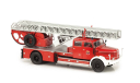 Крупп Krupp DL52 Truck German Fire Brigade 1955 Пожарная лестница IXO 1:43 TRF004, масштабная модель, scale43