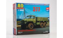 Кит Сборная модель Урал 377 бортовой СССР AVD Models SSM 1:43 1393AVD, масштабная модель, scale43