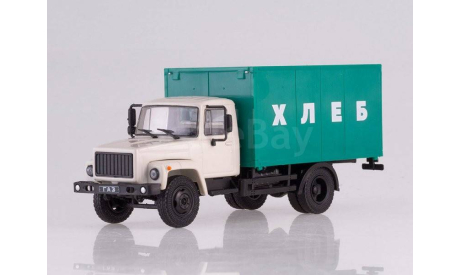 Газ 3307 Фургон Хлеб СССР Автоистория Автолегенды Грузовики 1:43, масштабная модель, scale43