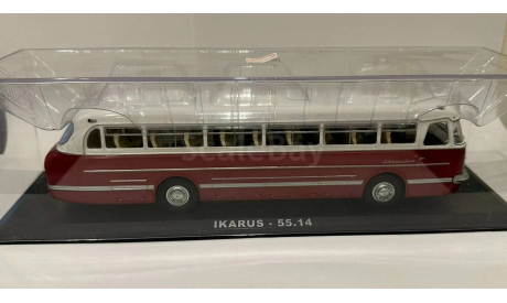 автобус Икарус Ikarus 55.14 бело-бордовый СССР ClassicBus 1:43 Раритет Ранний, масштабная модель, scale43