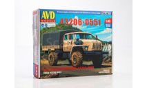 Кит Сборная модель Урал 43206 0551 4х4 СССР AVD Models SSM 1:43 1403AVD, масштабная модель, scale43