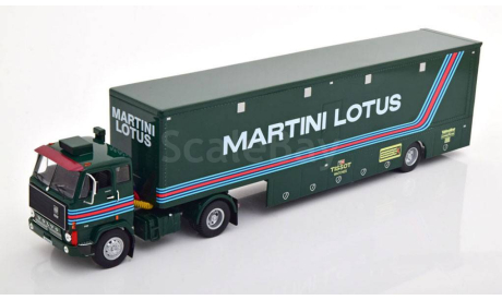 Вольво Volvo F88 Race Transporter + полуприцеп ’Martini Lotus Team F1’ 1979 IXO 1:43 TTR025, масштабная модель, scale43