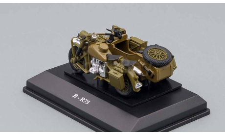 мотоцикл БМВ BMW R75 1942 Великая Отечественная война Cararama Hongwell 1:43, масштабная модель мотоцикла, scale43