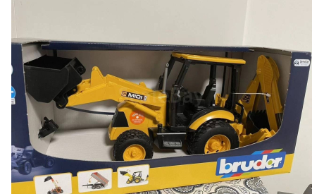 трактор Экскаватор JCB Midi Bruder 1:16, масштабная модель, scale16