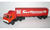 Камаз 5410 + полуприцеп Одаз 9370 ’Совтрансавто’ Юбилейный СССР Арек Элекон 1:43 Сделано в СССР Раритет, масштабная модель, scale43