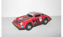 Игрушка автомобиль Порше Porsche 911. Желтый цвет. Cделано в СССР. 1980-е гг. 1:40, масштабная модель, scale43