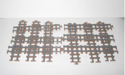 Железная дорога Набор Рельсы 12 штук Технопарк 1:87
