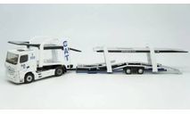 Мерседес Бенц Mercedes-Benz Actros 2 1845 + прицеп Автовоз CAT GROUPE 2019 Eligor 1:43 116462 Made in France, масштабная модель, scale43