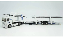 Мерседес Бенц Mercedes-Benz Actros 2 1845 + прицеп Автовоз CAT GROUPE 2019 Eligor 1:43 116462 Made in France