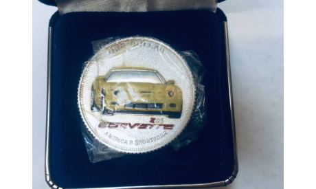 Монета One Dollar Corvette Car Coin 1908 - 2008 100th Anniversary General Motors Z06, масштабные модели (другое)