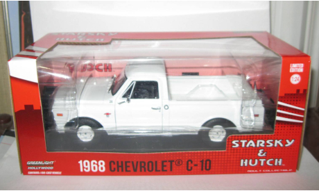 Chevrolet C-10 Пикап 1968 фильм ’Старски и Хатч’ Greenlight 1:24 84192 Открываются двери, масштабная модель, scale24