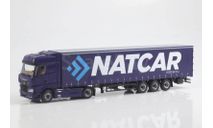 Камаз 54901 (Мерседес Mercedez Actros) + полуприцеп НЕФАЗ 93341 NATCAR SSM 1:43 SSM1621, масштабная модель, scale43