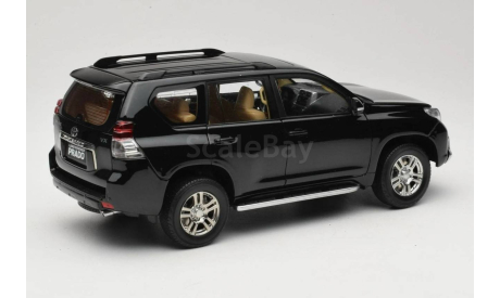 Тойота Toyota Land Cruiser Prado 2009 Черный Paudi models 1:18 Раритет, масштабная модель, scale18