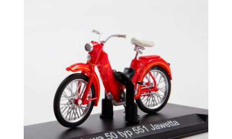 мопед Ява Jawa 50 TYP 551 Jawetta 1958 СССР Наши Мотоциклы IXO Atlas 1:24, масштабная модель мотоцикла, scale24