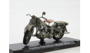 мотоцикл Харлей Harley Davidson WLA 1941 Вторая Мировая война Наши Мотоциклы IXO Atlas 1:24, масштабная модель мотоцикла, Harley-Davidson, scale24