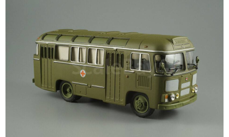 автобус Паз 672 М Санитарный СССР Советский автобус 1:43 Раритет, масштабная модель, scale43
