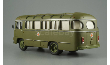 автобус Паз 672 М Санитарный СССР Советский автобус 1:43 Раритет, масштабная модель, scale43