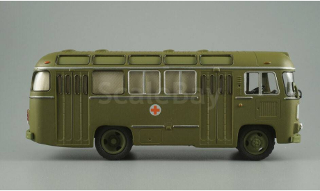 автобус Паз 672 М Санитарный СССР Советский автобус 1:43 Раритет, масштабная модель, scale43