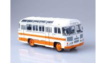 автобус Паз 672 М (бело-оранжевый) 1985 СССР Советский автобус 1:43, масштабная модель, scale43