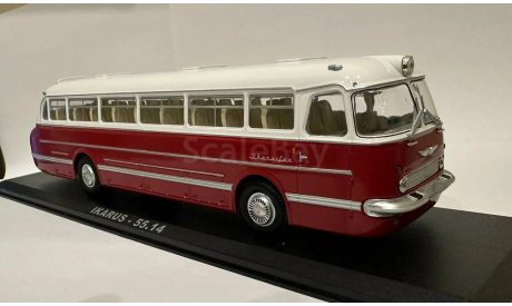 автобус Икарус Ikarus 55.14 бело-бордовый СССР ClassicBus 1:43 Раритет Ранний, масштабная модель, scale43