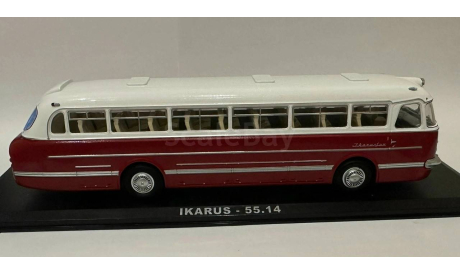автобус Икарус Ikarus 55.14 бело-бордовый СССР ClassicBus 1:43 Раритет Ранний, масштабная модель, scale43