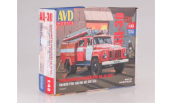 Кит Сборная модель Газ 53 АЦ 30 (53)-106А Пожарный СССР AVD Models SSM 1:43 1263KIT