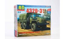 Кит Сборная модель Урал 4320 31 6х6 СССР AVD Models SSM 1:43 1396AVD, масштабная модель, scale43