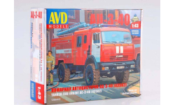 Кит Сборная модель Камаз 43502 АЦ 3-40 4x4 Пожарный СССР AVD models SSM 1:43 1268AVD