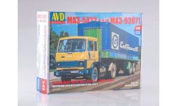 Кит Сборная модель Маз 5432 + полуприцеп Маз 93971 Совтрансавто СССР AVD Models SSM 1:43 7041AVD