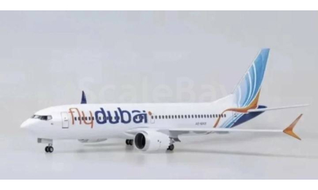 самолет большой Боинг Воеing 737 800 FlyDubаi 1:85 (40 х 36 см) Раритет, масштабные модели авиации, scale87, Boeing