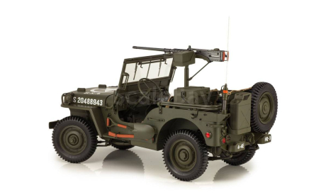 Джип Виллис Jeep Willys + Прицеп трейлер и Противотанковая пушка M3 хаки США USA 1943 Война PremiumX 1:8 Эксклюзив РАРИТЕТ Большая модель Длина 1 метр!, масштабная модель, scale8