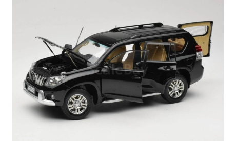Тойота Toyota Land Cruiser Prado 2009 Черный Paudi models 1:18 Раритет, масштабная модель, scale18
