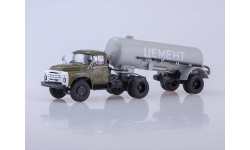 Зил 130 В1 + полуприцеп Цистерна ТЦ 4 Цемент 1979 СССР АИСТ Автоистория 1:43